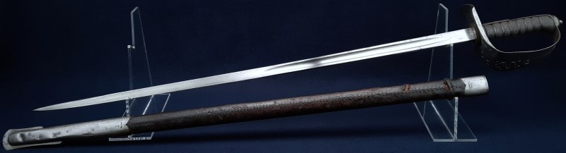 British Indian Army 1898 Pattern Infantry Staff Sergeant’s Sword, Dated 1910 with Regimental Marking 06